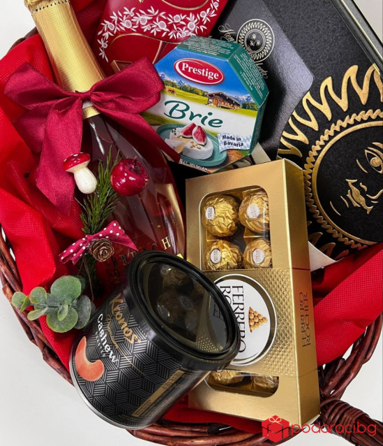 Подаръчна кошница Златни частици