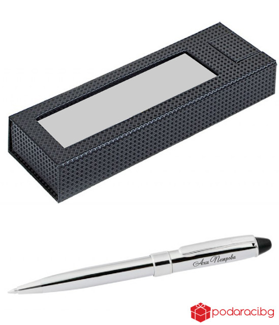 Engraved compact pen in a luxury box