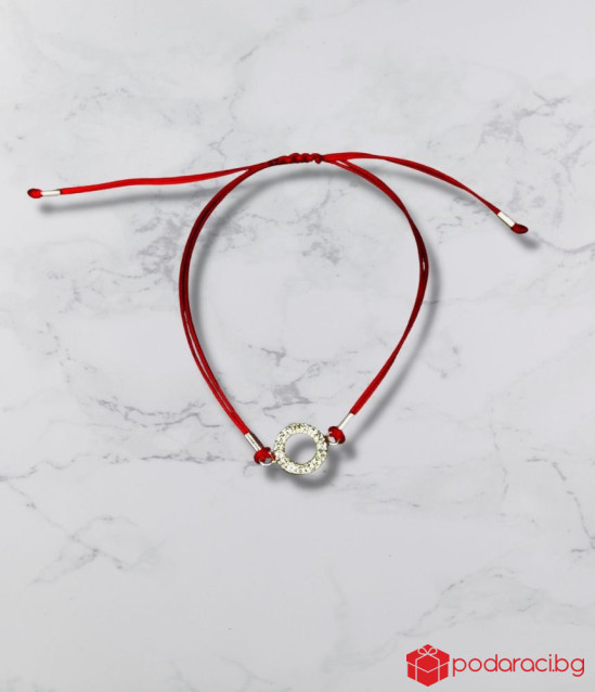 Дамска гривна с висулка Кръг