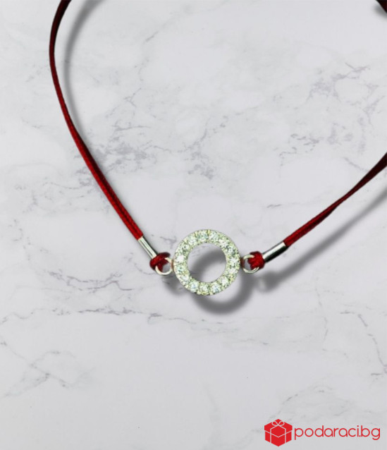 Дамска гривна с висулка Кръг