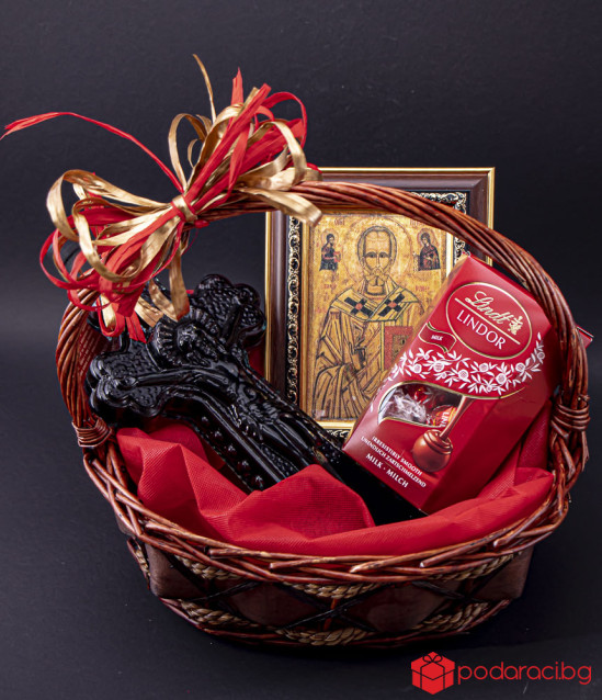 Подаръчна кошница Свети Николай Чудотворец