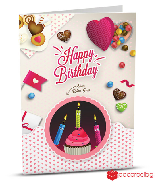 Added reality card festive candies