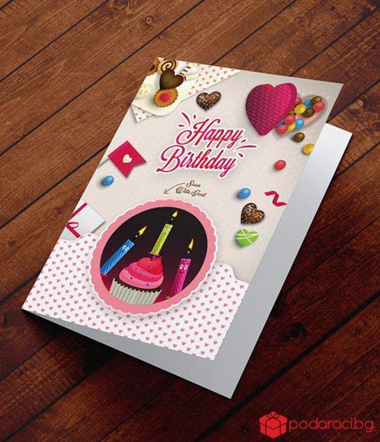 Added reality card festive candies