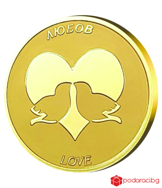 Колекция от 5 жълтички за късмет с масивно златно покритие