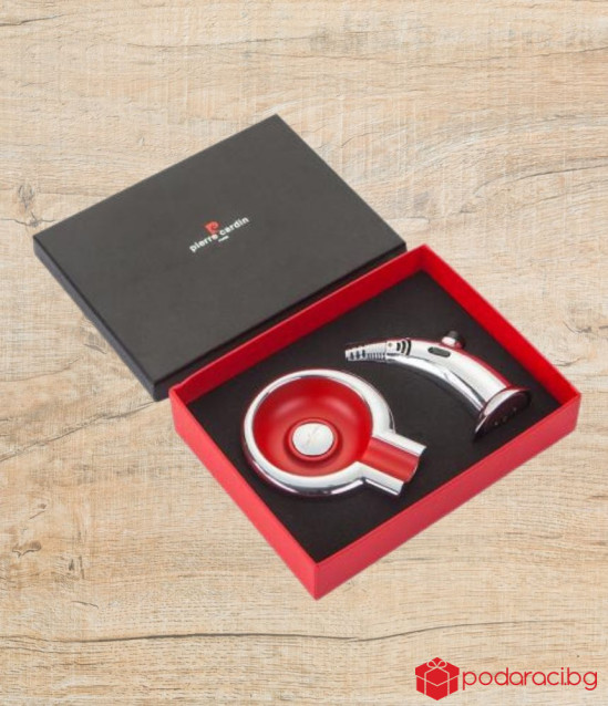 Комплект запалка и пепелник за пури - PIERRE CARDIN