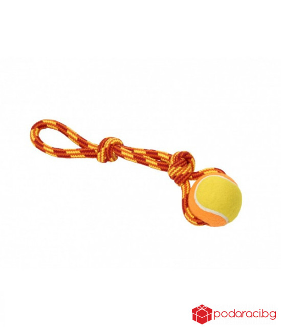 Buster въже с тенис топка 30 см