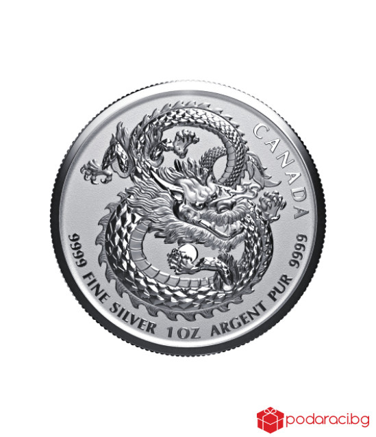 Сребърна монета Драконът на щастието, 1 Oz