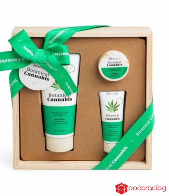 Подаръчен комплект с конопено масло, арган и алое, 4 части