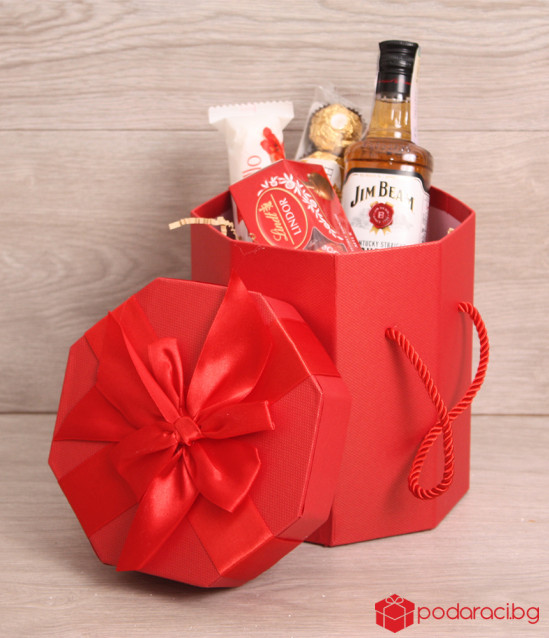 Коледна подаръчна кутия с Jim Beam