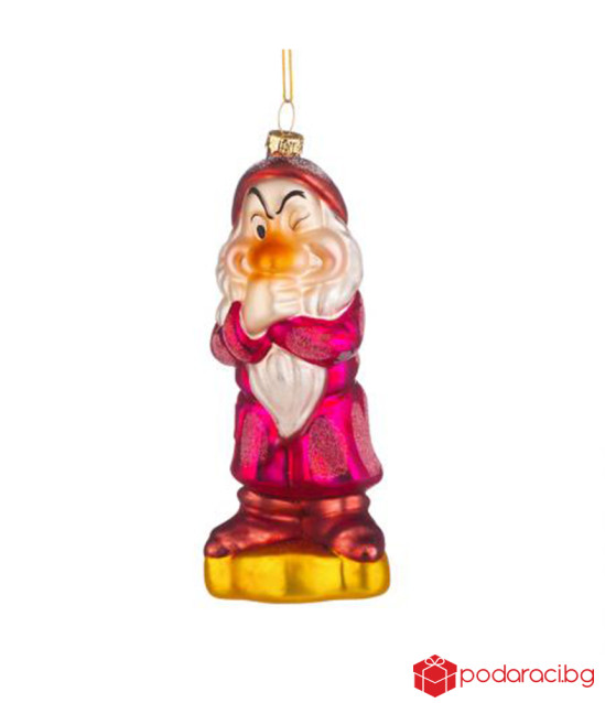 Стъклена играчка джудже Сърдитко