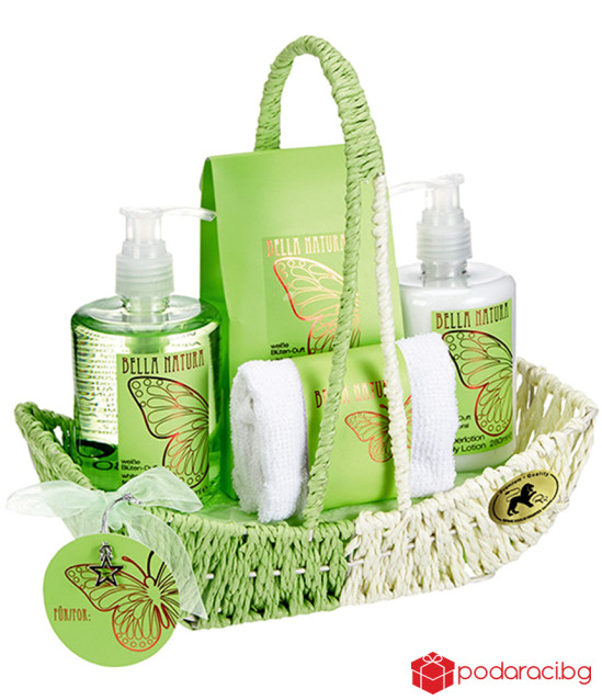 Луксозен дамски комплект Цветя, 5 части