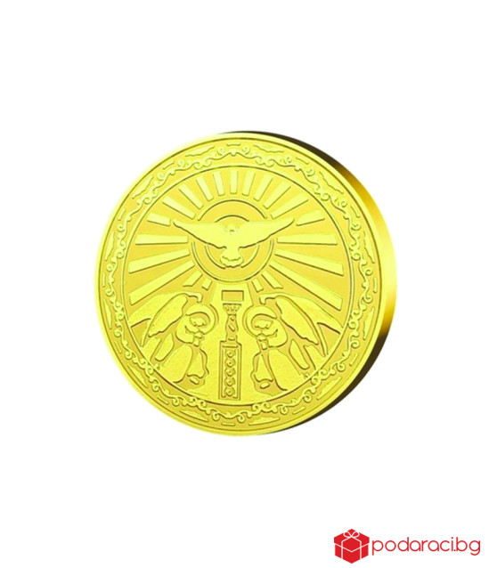 Медал Свети Никола с масивно златно покритие