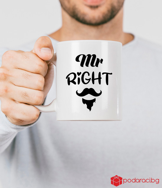Комплект чаши Mr Right и Mrs Always Right