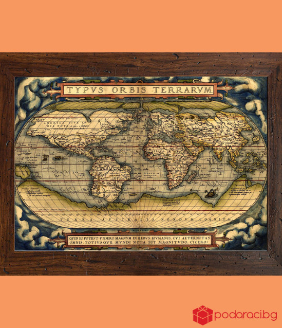 Ретро карта Тypus Orbis Terrarum