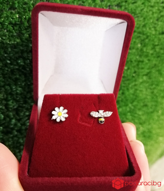 Сребърни обеци Пролет