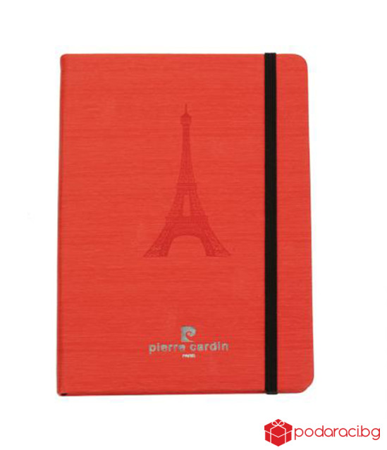 Комплект червен тефтер с химикал PIERRE CARDIN