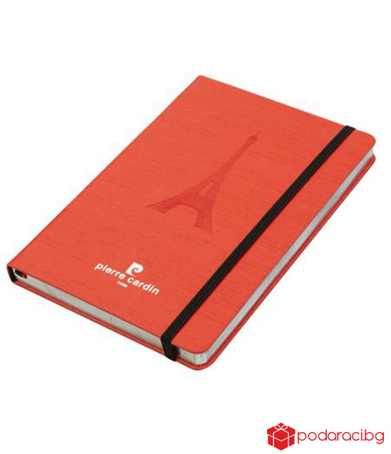 Комплект червен тефтер с химикал PIERRE CARDIN