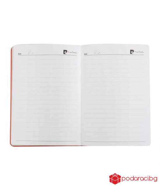 Комплект червен тефтер с химикал PIERRE CARDIN