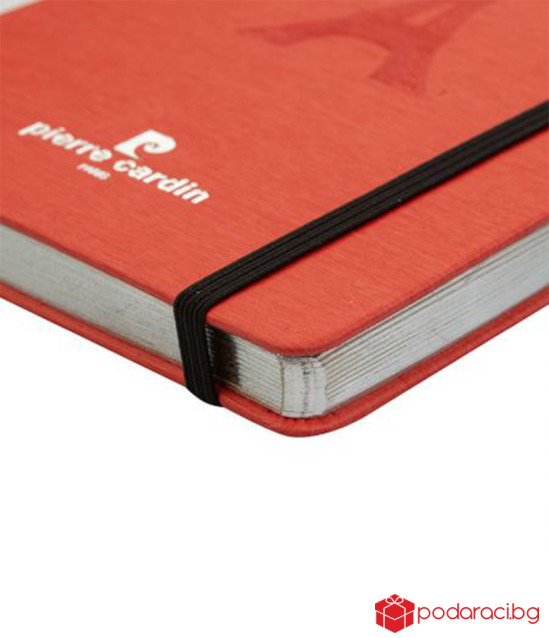 Комплект червен тефтер с химикал PIERRE CARDIN