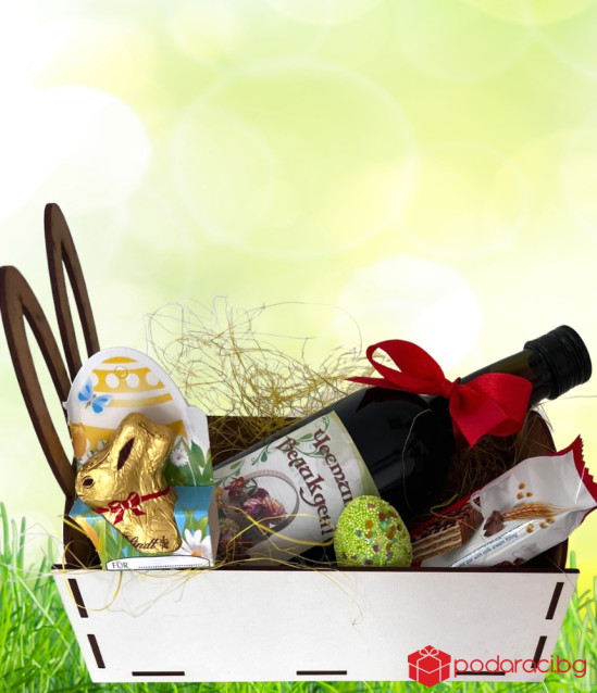 Персонализирана великденска щайга Заек