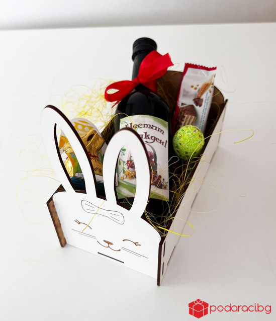 Персонализирана великденска щайга Заек