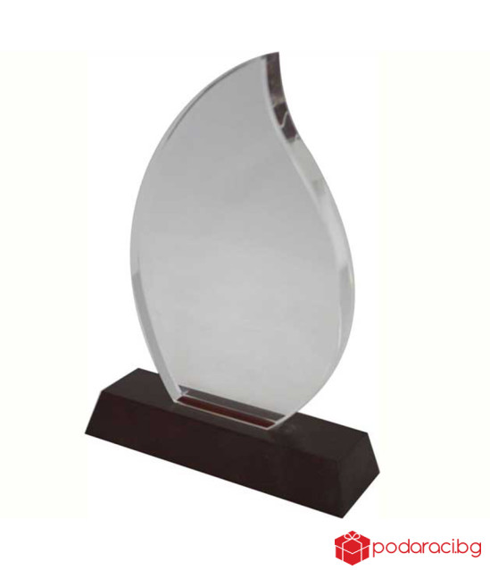 Плакет кристал Пламък, малък