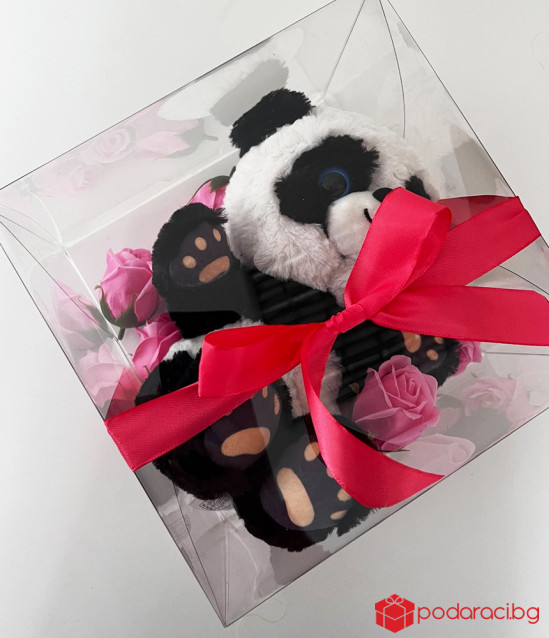 Подаръчен комплект за жена с плюшена панда