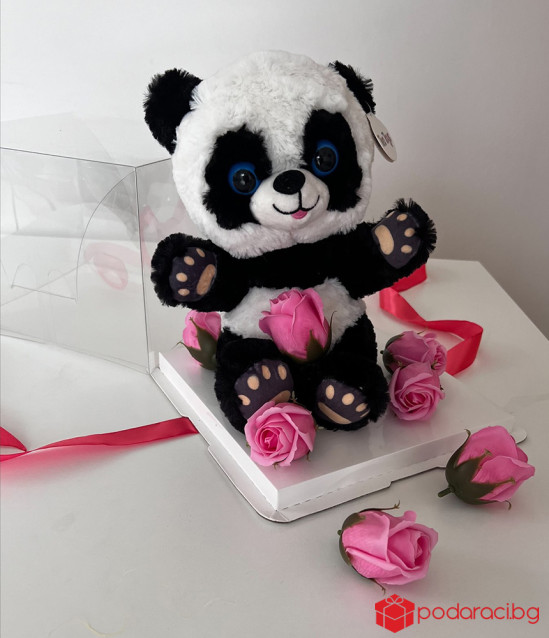Подаръчен комплект за жена с плюшена панда
