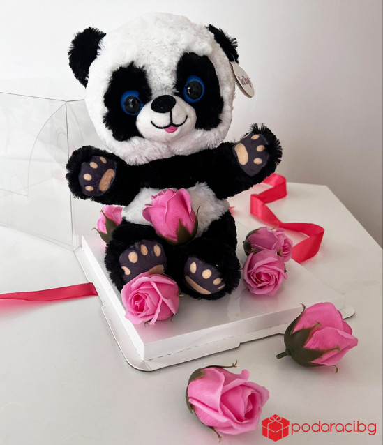 Подаръчен комплект за жена с плюшена панда