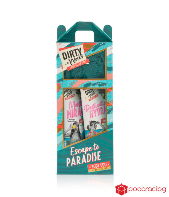 Dirty Works подаръчен комплект Escape to Paradise 3 части
