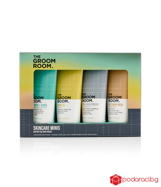 Groom Room мъжки подаръчен комплект Skincare Minis 4 части