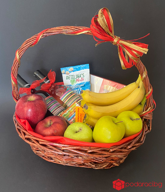 Подаръчна кошница селекция Вина Tcherga