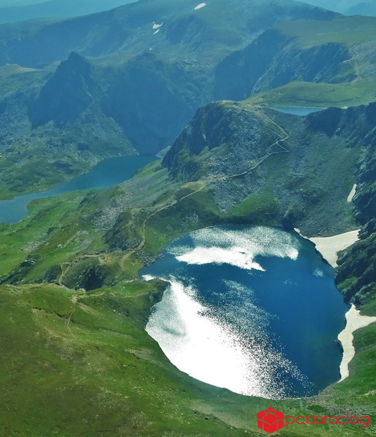 Flying over the Rila Lakes
