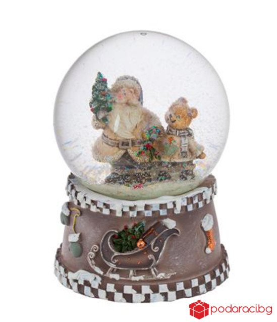 Преспапие Дядо Коледа с мече