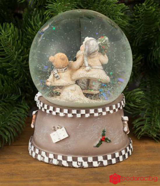 Преспапие Дядо Коледа с мече