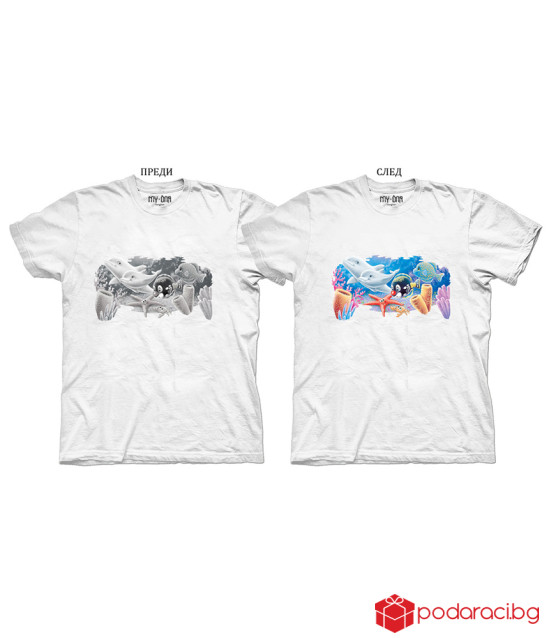 Детска соларна тениска Приятели от океана