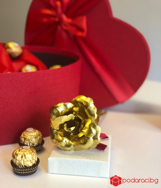 Подарък за жена - комплект Червено сърце