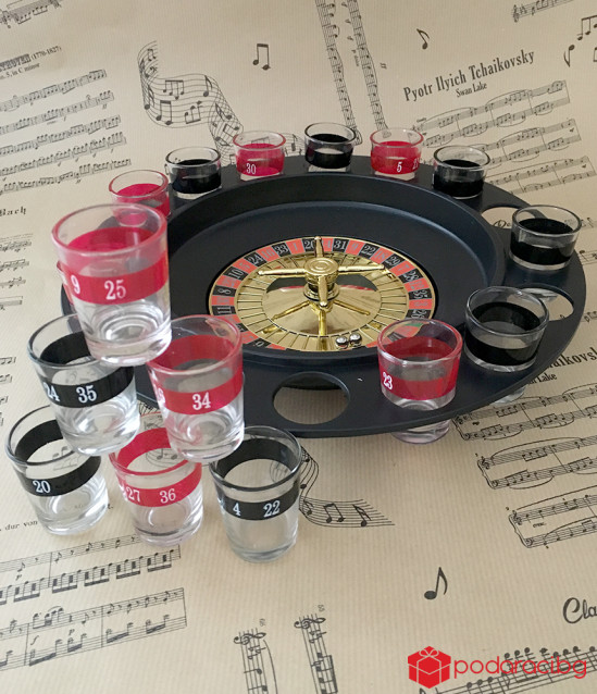 Рулетка за пиещи с 16 чашки