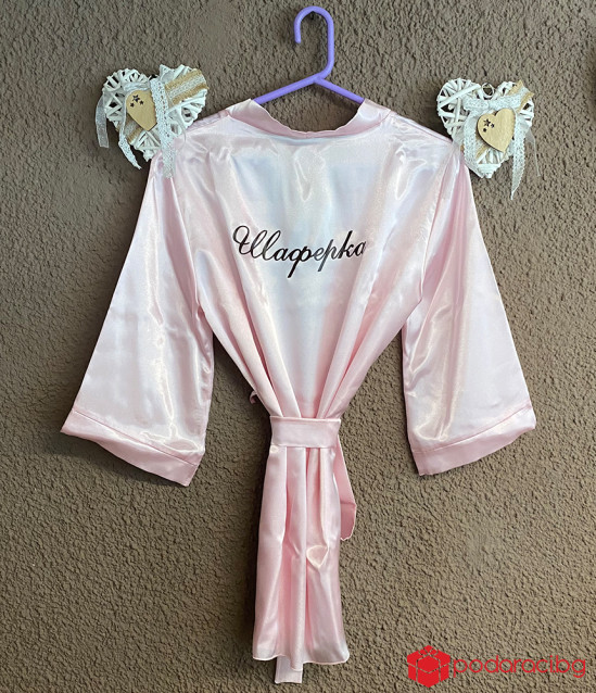 Сатенен халат за моминско парти