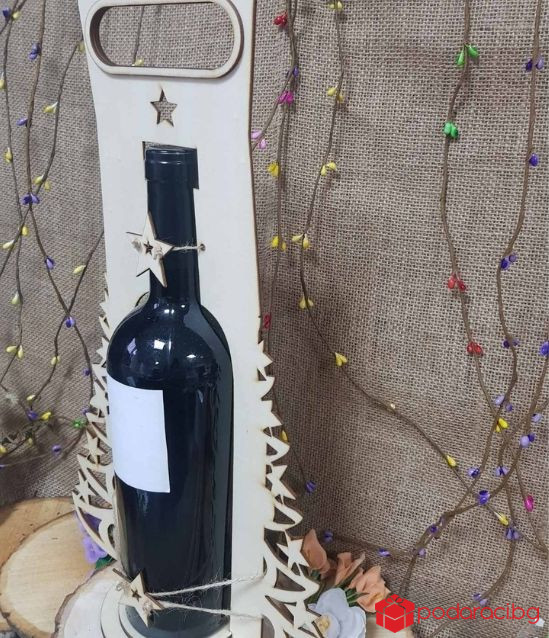 Коледна стойка за вино