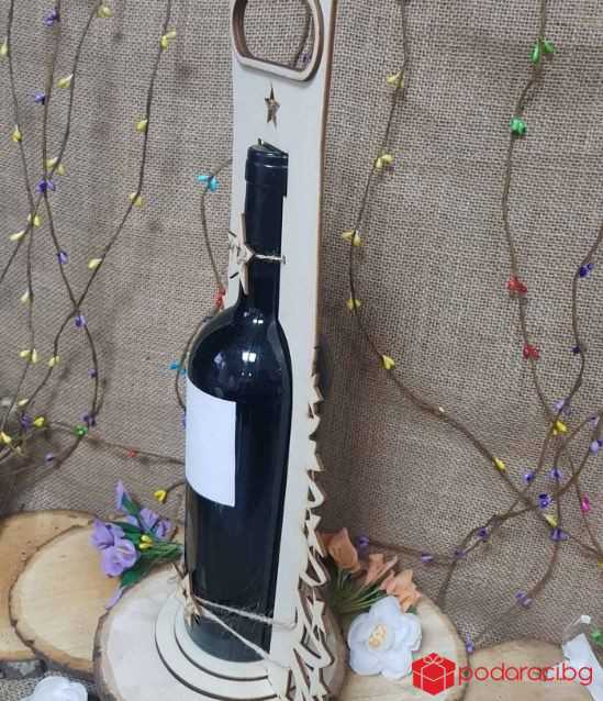 Коледна стойка за вино