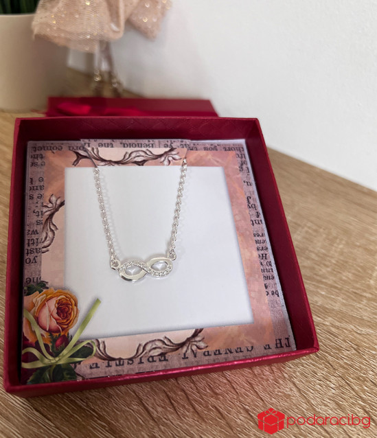 Silver Necklace Symbol of Infinity