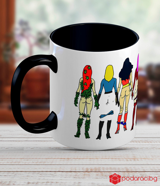 Керамична чаша с жени супер герои