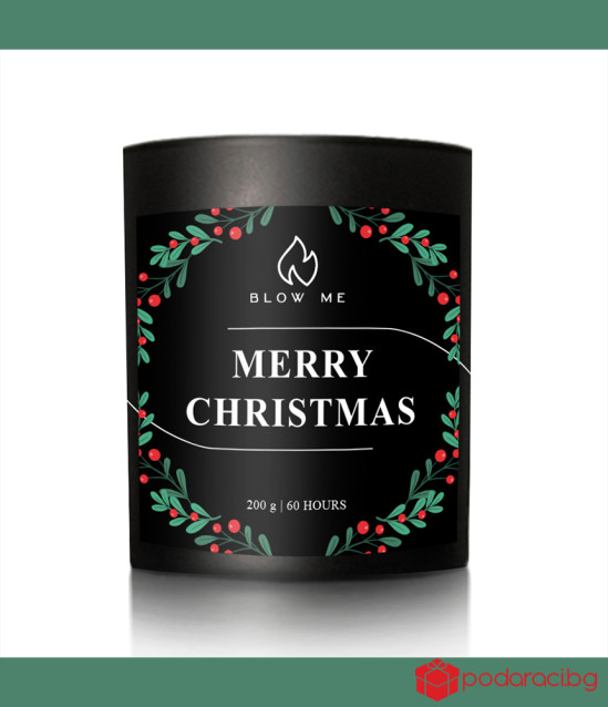 Свещ Merry Christmas