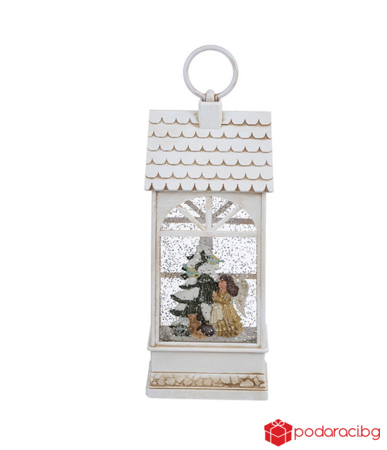 Светеща къща с ангел