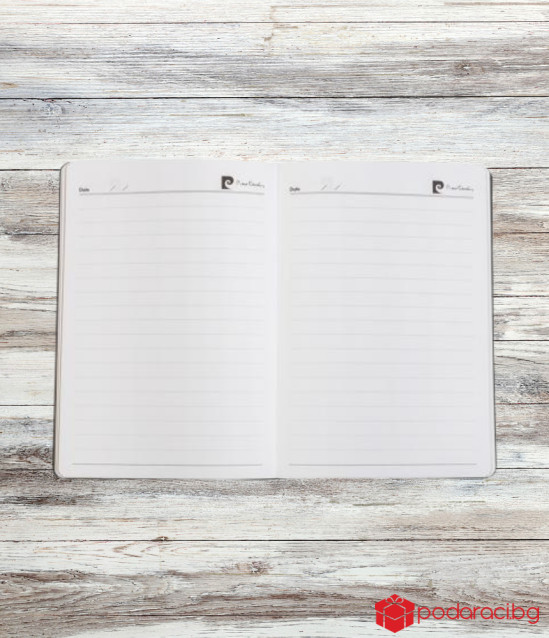 Комплект черен тефтер с химикал PIERRE CARDIN