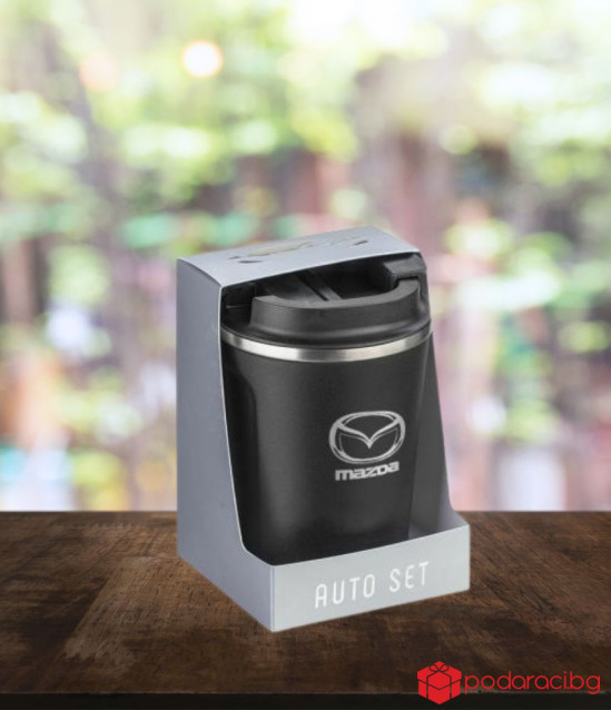 Термо чаша SILVER FLAME с лого на  Mazda