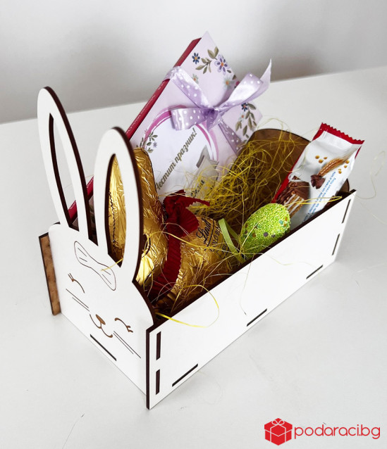 Великденска щайга Заек с персонализация