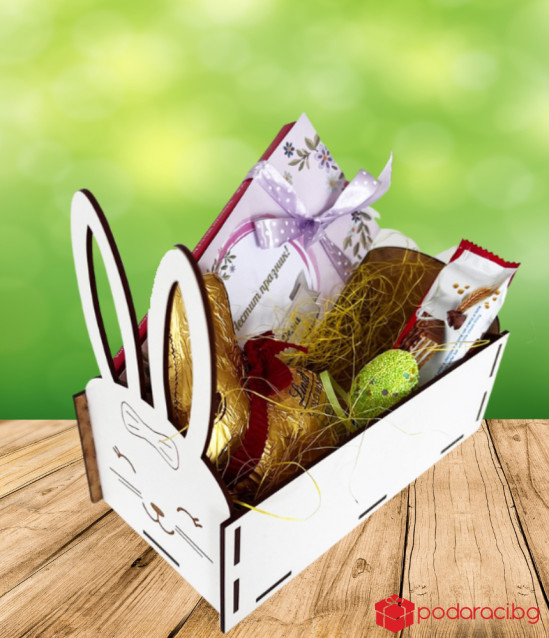 Великденска щайга Заек с персонализация