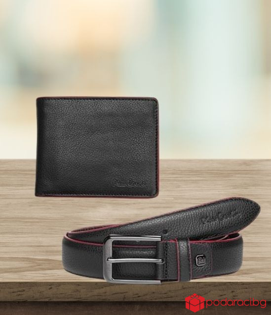 Сет от портфейл и колан - Pierre Cardin - 115 см